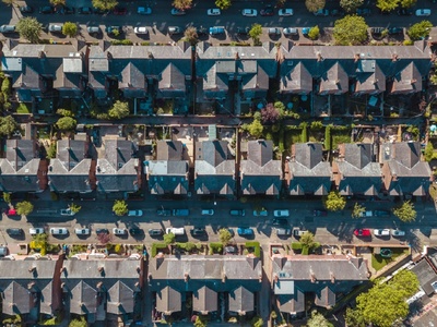 Aerial shot of houses - Credit: Sam Foster, Shutterstock